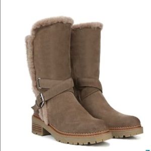 Sam Edelman Jailyn Boots in Dark Taupe Suede